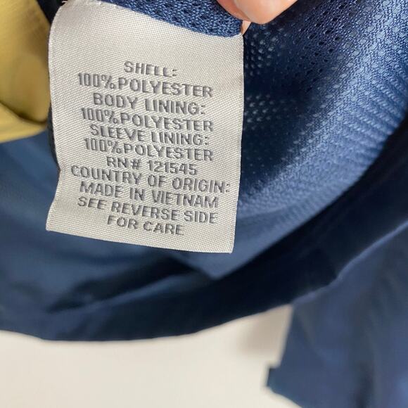 F.O.G. By London Fog Windbreaker Jacket Navy Men's M Gorpcore Classic Preppy - Picture 5 of 7